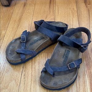 Birkenstock Yara brown ankle strap sandals.  Size 37.